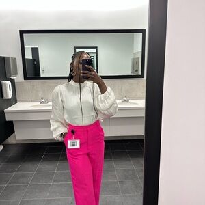 Zara Pink Tailored Trousers